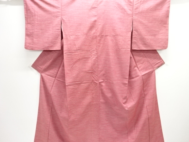 JAPANESE KIMONO / ANTIQUE KIMONO / SILK / TSUMUGI / WOVEN STRIPE